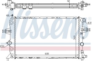 Nissens Ψυγείο, Ψύξη Κινητήρα - 63249A