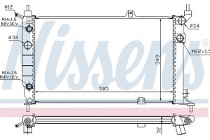 Nissens Ψυγείο, Ψύξη Κινητήρα - 63253A