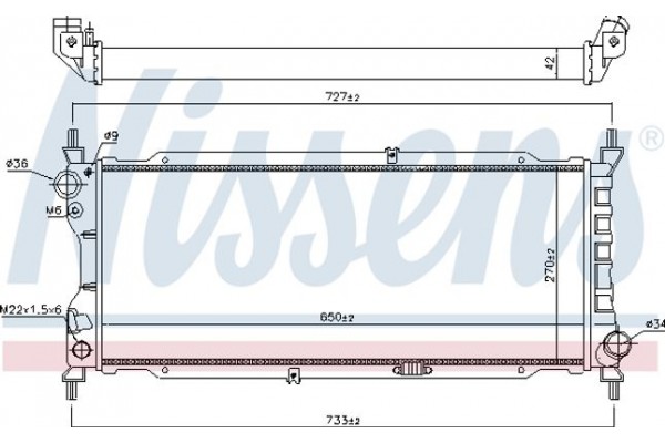 Nissens Ψυγείο, Ψύξη Κινητήρα - 63286A