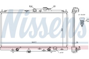 Nissens Ψυγείο, Ψύξη Κινητήρα - 633141