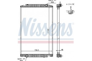 Nissens Ψυγείο, Ψύξη Κινητήρα - 63329A