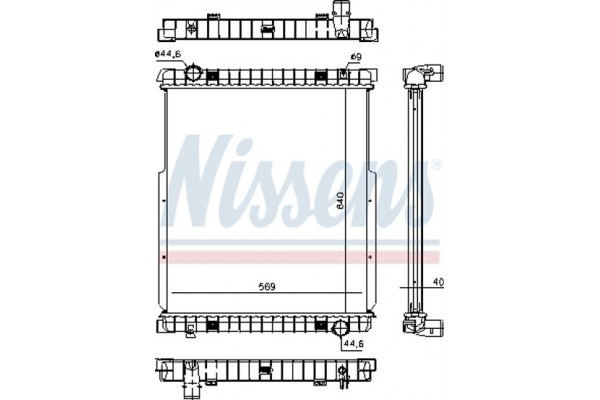 Nissens Ψυγείο, Ψύξη Κινητήρα - 63332