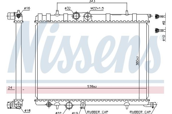 Nissens Ψυγείο, Ψύξη Κινητήρα - 63502A