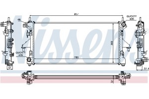 Nissens Ψυγείο, Ψύξη Κινητήρα - 63555A