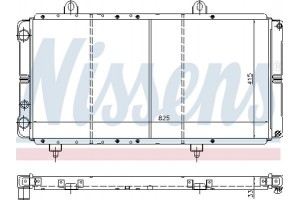 Nissens Ψυγείο, Ψύξη Κινητήρα - 635721