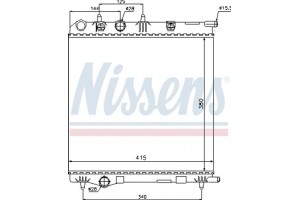 Nissens Ψυγείο, Ψύξη Κινητήρα - 636002