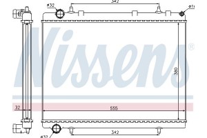 Nissens Ψυγείο, Ψύξη Κινητήρα - 63601