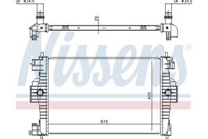 Nissens Ψυγείο, Ψύξη Κινητήρα - 636012
