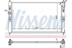 Nissens Ψυγείο, Ψύξη Κινητήρα - 636033