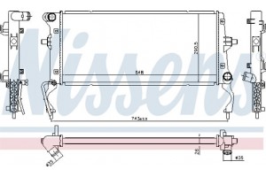 Nissens Ψυγείο, Ψύξη Κινητήρα - 636728