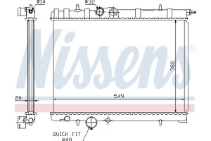 Nissens Ψυγείο, Ψύξη Κινητήρα - 63697