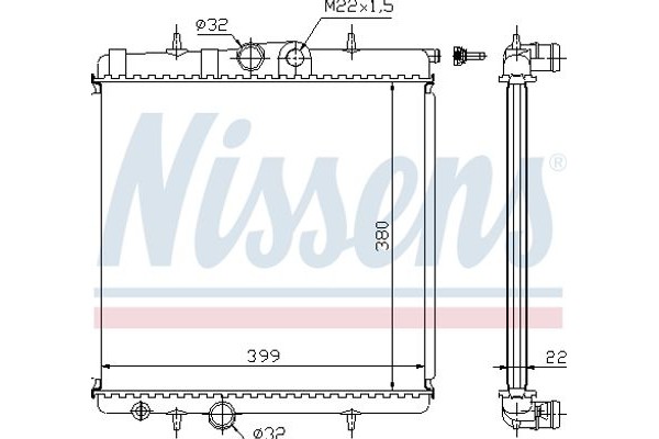 Nissens Ψυγείο, Ψύξη Κινητήρα - 63708A