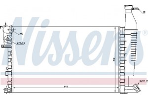 Nissens Ψυγείο, Ψύξη Κινητήρα - 63716