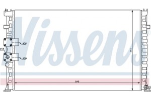 Nissens Ψυγείο, Ψύξη Κινητήρα - 63735