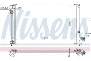 Nissens Ψυγείο, Ψύξη Κινητήρα - 63739