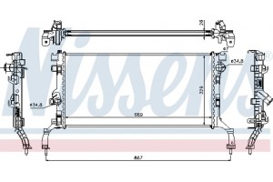 Nissens Ψυγείο, Ψύξη Κινητήρα - 637604