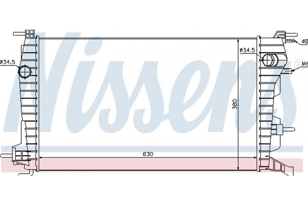 Nissens Ψυγείο, Ψύξη Κινητήρα - 637616