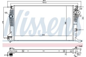 Nissens Ψυγείο, Ψύξη Κινητήρα - 637617