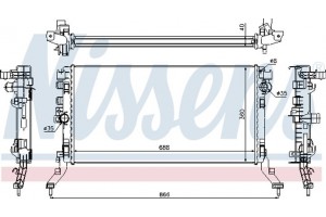 Nissens Ψυγείο, Ψύξη Κινητήρα - 637619