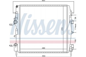 Nissens Ψυγείο, Ψύξη Κινητήρα - 63762