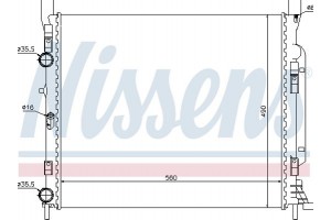 Nissens Ψυγείο, Ψύξη Κινητήρα - 637623