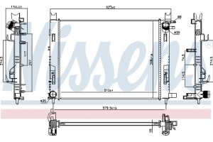 Nissens Ψυγείο, Ψύξη Κινητήρα - 637627