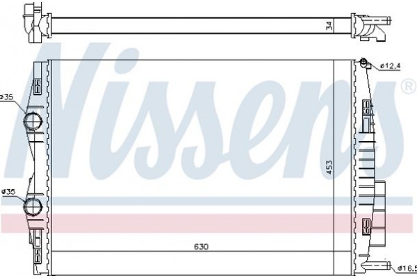 Nissens Ψυγείο, Ψύξη Κινητήρα - 637633