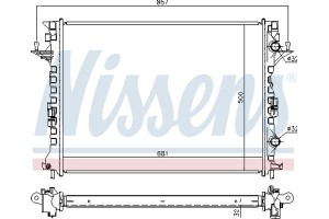 Nissens Ψυγείο, Ψύξη Κινητήρα - 637638