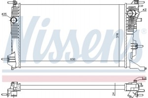 Nissens Ψυγείο, Ψύξη Κινητήρα - 637647