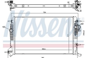 Nissens Ψυγείο, Ψύξη Κινητήρα - 637648