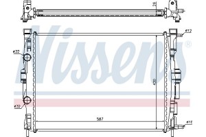 Nissens Ψυγείο, Ψύξη Κινητήρα - 63765A