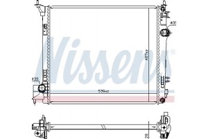 Nissens Ψυγείο, Ψύξη Κινητήρα - 637664