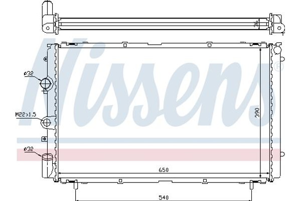 Nissens Ψυγείο, Ψύξη Κινητήρα - 63796