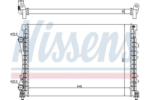 Nissens Ψυγείο, Ψύξη Κινητήρα - 63815