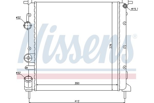 Nissens Ψυγείο, Ψύξη Κινητήρα - 638271