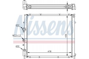 Nissens Ψυγείο, Ψύξη Κινητήρα - 63854A