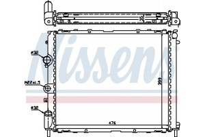 Nissens Ψυγείο, Ψύξη Κινητήρα - 63855A