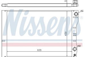 Nissens Ψυγείο, Ψύξη Κινητήρα - 63881