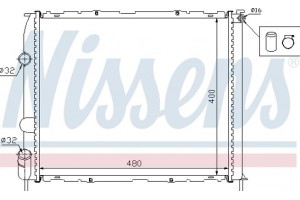 Nissens Ψυγείο, Ψύξη Κινητήρα - 63886