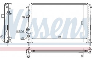 Nissens Ψυγείο, Ψύξη Κινητήρα - 63896A