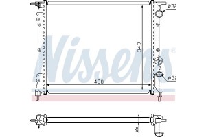 Nissens Ψυγείο, Ψύξη Κινητήρα - 63919