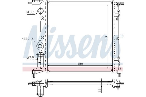 Nissens Ψυγείο, Ψύξη Κινητήρα - 639261