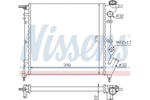 Nissens Ψυγείο, Ψύξη Κινητήρα - 63929