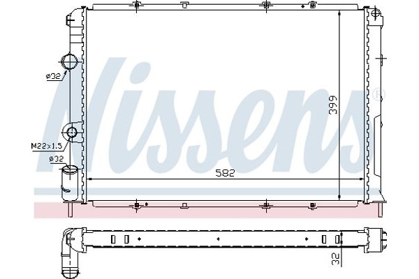 Nissens Ψυγείο, Ψύξη Κινητήρα - 63938A