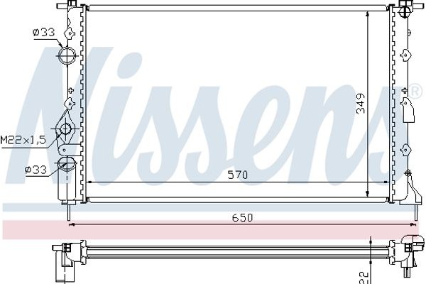 Nissens Ψυγείο, Ψύξη Κινητήρα - 639391