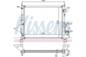 Nissens Ψυγείο, Ψύξη Κινητήρα - 63949