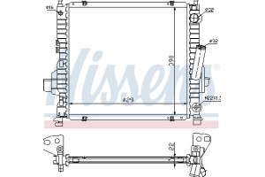 Nissens Ψυγείο, Ψύξη Κινητήρα - 63984