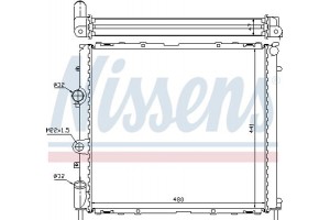 Nissens Ψυγείο, Ψύξη Κινητήρα - 63985