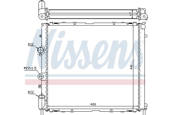 Nissens Ψυγείο, Ψύξη Κινητήρα - 63985