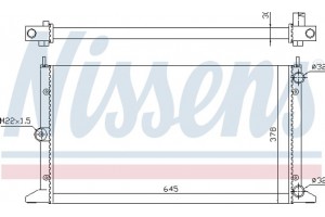 Nissens Ψυγείο, Ψύξη Κινητήρα - 63991
